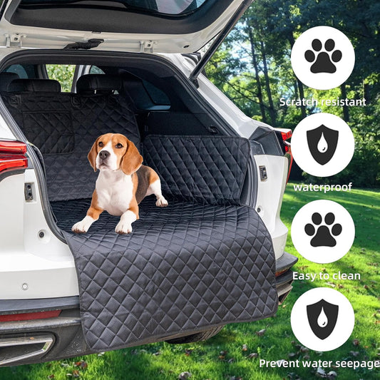SUV Cargo Liner for Dog Car Seat Cover Waterproof Pet Cargo Cover Nonslip Dog Seat Cover with Bumper Flap Protector for SUV Trunk Sedans Vans（70L”*40W“）
