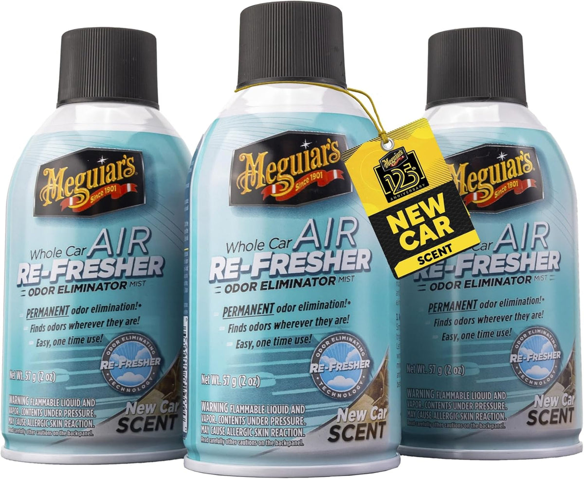 Meguiar’s Whole Car Air Refresher Odor Eliminator, Summer Breeze, 2 Oz— Car Air Freshener For Commuters, Detailers; Mist Refreshes Cabin For Sedan, Suv, Truck, Van