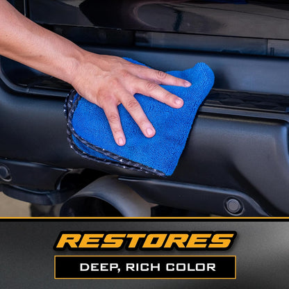 Chemical Guys Black Trim Restorer Gel for Exterior Plastic, Rubber, and Vinyl, Restores Faded Trim with Deep Black Finish, Controlled Application Formula, 16 Oz