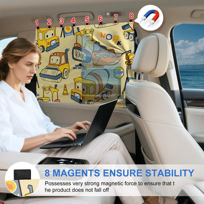 Car Window Shades, [Upgraded] 8 Strong Magnets Magnetic Side Window Sun Shade [2 Pack] - Dual Layer UV Ray Protection Car Sunshade for Baby, Kids & Pets - Universal Fit for SUV, Sedan & Trucks