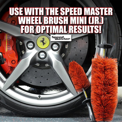 Speed Master Wheel Brush | Memory Foam Bristles | Safe on All Wheel Types | Clean Your Wheels with Ease!