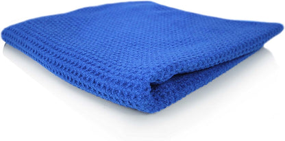 Chemical Guys Waffle Weave Gray Matter Microfiber Drying Towel - 25" x 36", Premium Blend Microfiber Towel with Soft-Banded Edging for Scratch-Free Car Drying, Ultra Absorbent