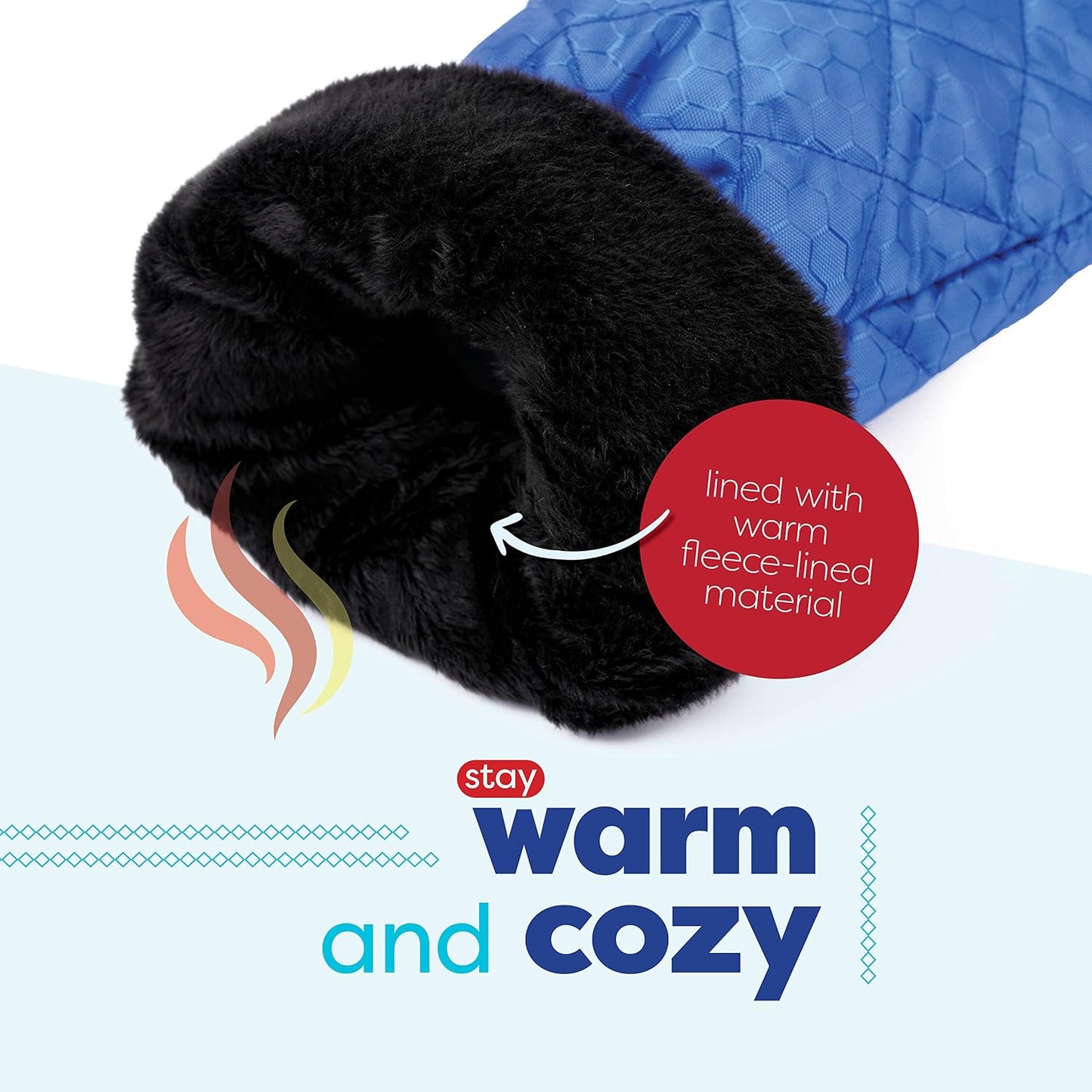 SCRUBIT Ice Scraper with Glove - Car Windshield Scraper for Ice and Snow w/Fleece Mitt - Quickly Scrape and Remove Snow While Staying Warm - Waterproof & Windproof - Car Scraper Snow Brush (Black)