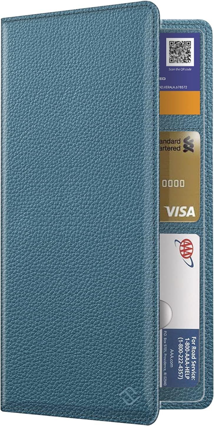 FINPAC Car Registration and Insurance Card Holder, Vehicle Glove Box Card Organizer Wallet Automobile Accessories for License