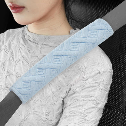 JUSTTOP 2-Pack Universal Car Seat Belt Pads Cover for A More Comfortable Driving, Seat Belt Shoulder Strap Covers Harness Pad for Car Interior Accessories(Black)