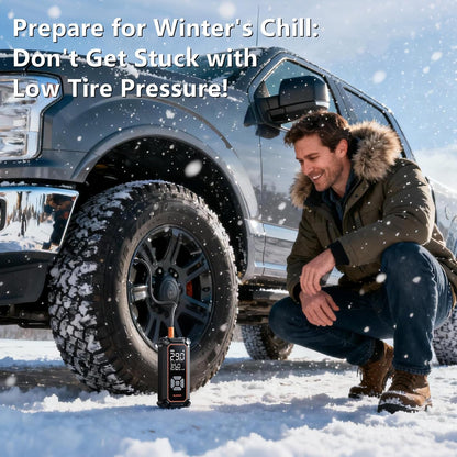 OlarHike Tire Inflator Portable Air Compressor, Lightning-Fast Inflation, Dual Power - 6000mAh & 12V DC, Cordless Air Pump for Car Tires, Bikes, Motorcycle, Balls with LED & Digital Pressure Gauge
