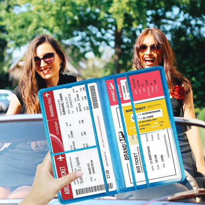 Car Registration and Insurance Card Holder - Leather Vehicle Glove Box Automobile Documents Paperwork Wallet Case Organizer for ID, Driver's License, Key, Cards - Car Accessories for Women&Men