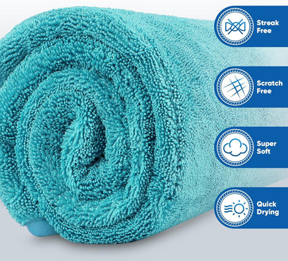 HOMEXCEL Microfiber Cleaning Cloth 12 Pack, 12.5 x 12.5 inch Microfiber Towels for Cars, Ultra Absorbent Washing Cloth, Lint Free Streak Free Cleaning Rags for Car, Kitchen, and Window (Grey)