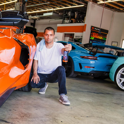 Flowgenix™ Waterless Car Wash Spray - Grand Finale - Motorcycle Cleaner & Car Wax Polish (8 oz) - Ceramic Coating - Incl. 2 Microfiber Towels - Quick Detailer Spray to Make Your Vehicle Shine