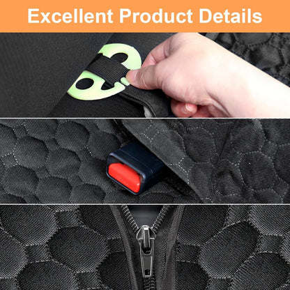 Mancro Dog Car Seat Cover for Back Seat, 2026 Upgraded 600D Heavy Duty Waterproof & Scratch-Resistant Dog Hammock for Car, Back Seat Pet Cover for Dogs with Sedan, Trucks and SUVs, Standard, Black