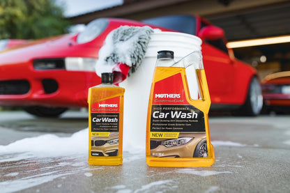 Mothers California Gold High Performance Car Wash, 64 oz. — pH Balanced, Eco-Friendly, Super-Sudsy, Foam Cannon, Safely Cleans Without Stripping Wax, Sealant or Coating, Removes Dirt & Grime (05664)