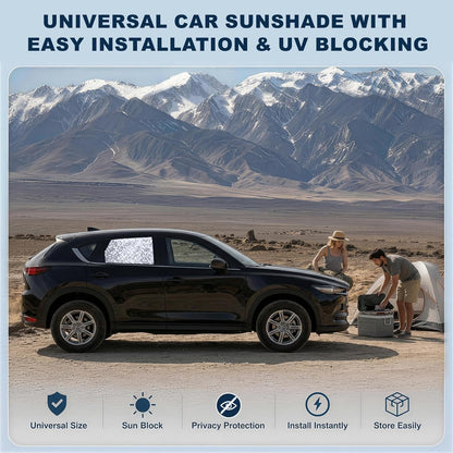 ZATOOTO Side Window Sun Shade - 4 Pack Car Window Covers 99% UV Light Block Car Curtains Magnetic Side Window Sun Shade Keeps Cooler for Breastfeeding, Taking a nap, Changing Clothes, Camping