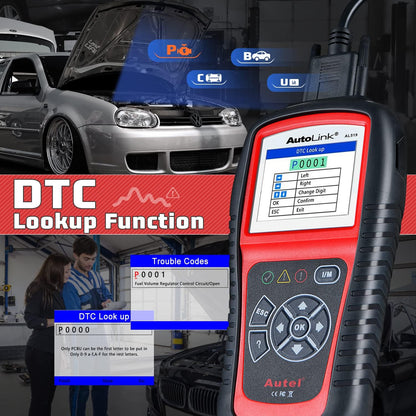 Autel AutoLink AL519 OBD2 Scanner Enhanced Mode 6 Car Diagnostic Tool Check Engine Code Reader CAN Scan Tool, Advanced Ver. of AL319