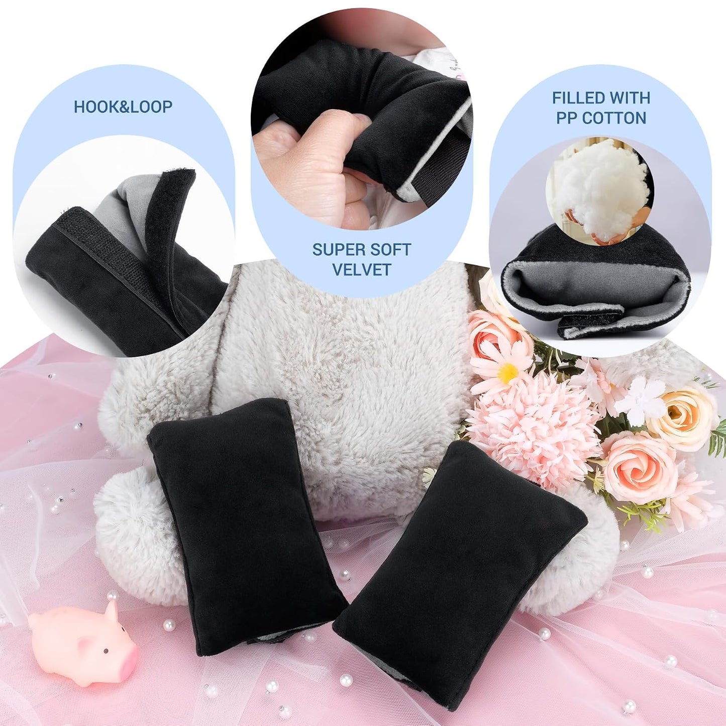 COOLBEBE Car Seat Straps Shoulder Pads for Baby Kids, Super Soft Seat Belt Covers for All Car Seats/Pushchair/Stroller/High Chair