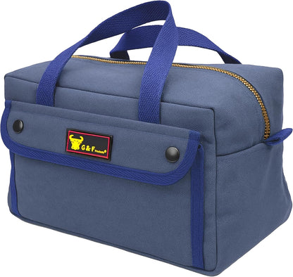 Waxed Canvas All Purpose Military Style Duffle Bag, Water-Resistant, Adjustable Strap, Fully Lined, Double Zipper Closure, heavy Duty, Olive Green