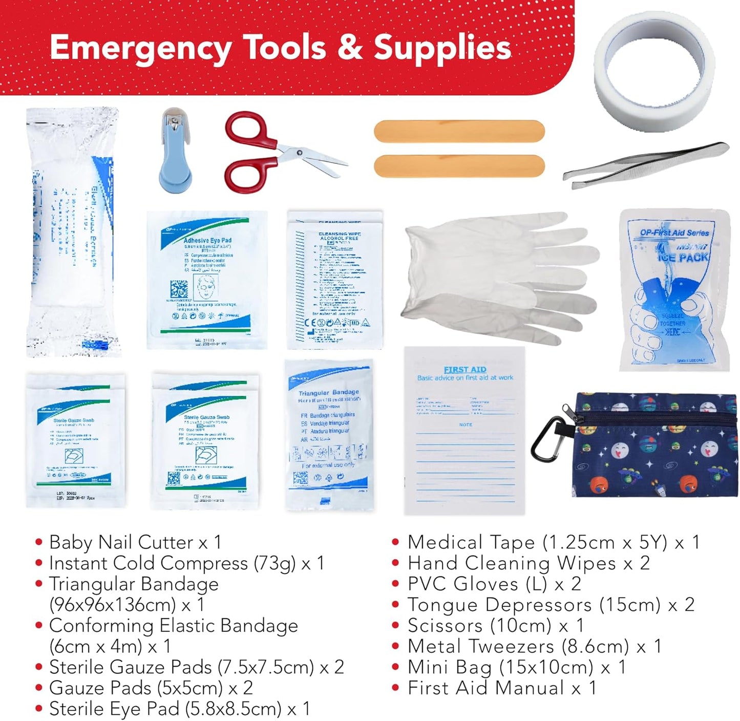 Swiss Safe 2-in-1 First Aid Kit for Car, Travel and Home, 348 Pieces, Large Hardcase with Bonus Mini Kit for Medical Emergency, Survival and Camping