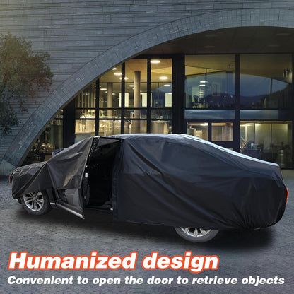 Large SUV Car Cover for Chevy Suburban 100% Waterproof All Weather, Heavy Duty Outdoor Full Exterior Covers Rain Sun Wind UV Protection. - Colors B
