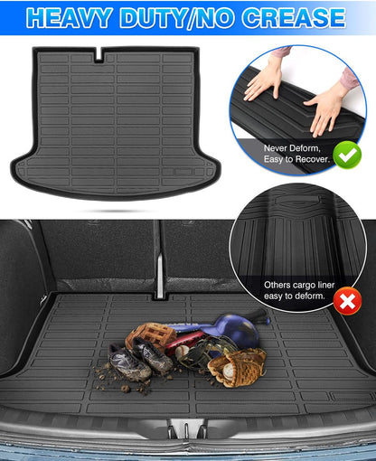 Rav4 Cargo Liner - Trunk Mat for Toyota RAV4 2019-2024 2025, All Weather Cargo Mat for rav4 Accessories, Heavy Duty (Fit for All Models)