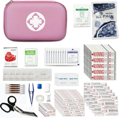 Car First Aid Kits 275Pcs Survival Gear Home Travel Size Small Emergency Kit Tactical Hiking EVA Camping Essentials Backpack Sports Office Boat Urgent Accident