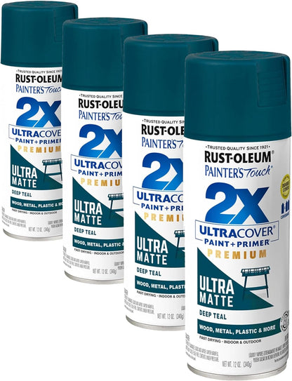 Rust-Oleum 334029 Painter's Touch 2X Ultra Cover Spray Paint, 12 oz, Gloss Clear - Colors A