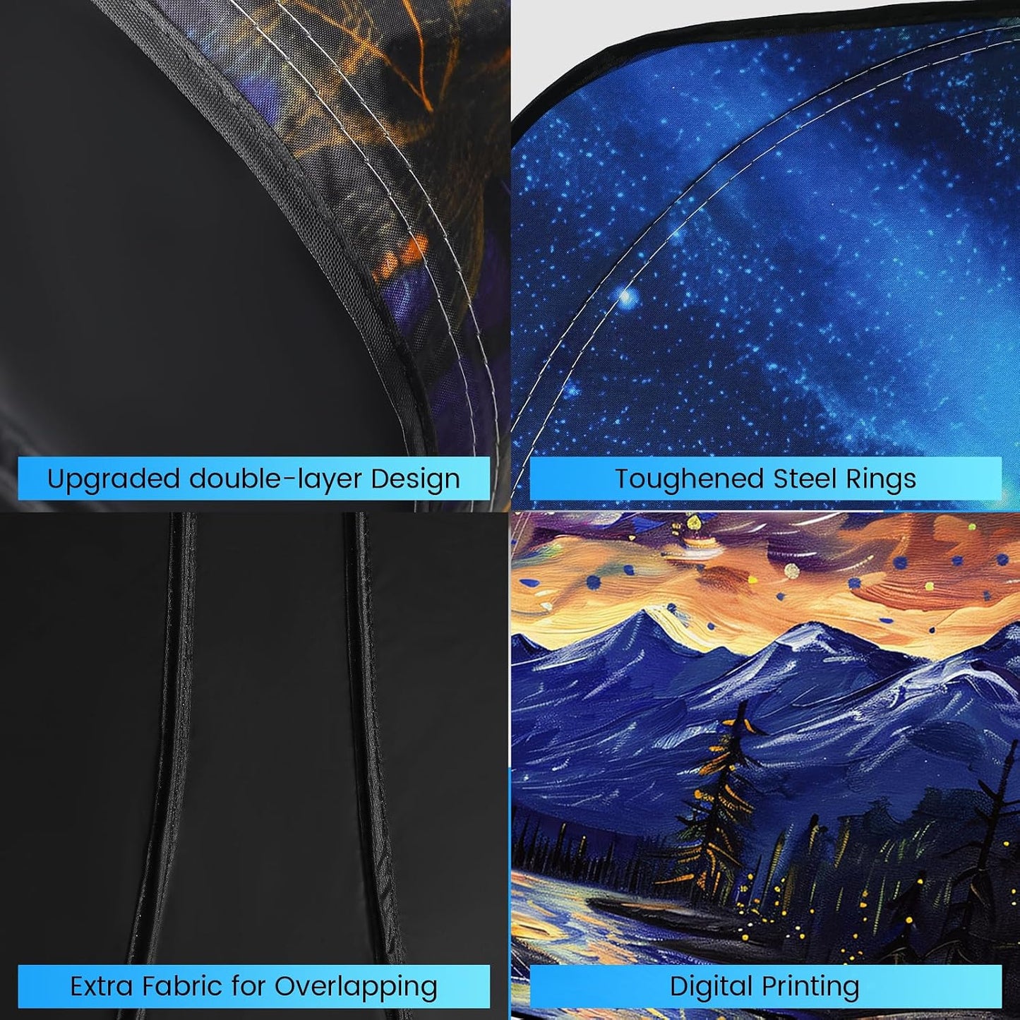 Windshield Sun Shade - Windshield Sun Shade Foldable Offers Ultimate Protection for Car Interior UV Protection Car