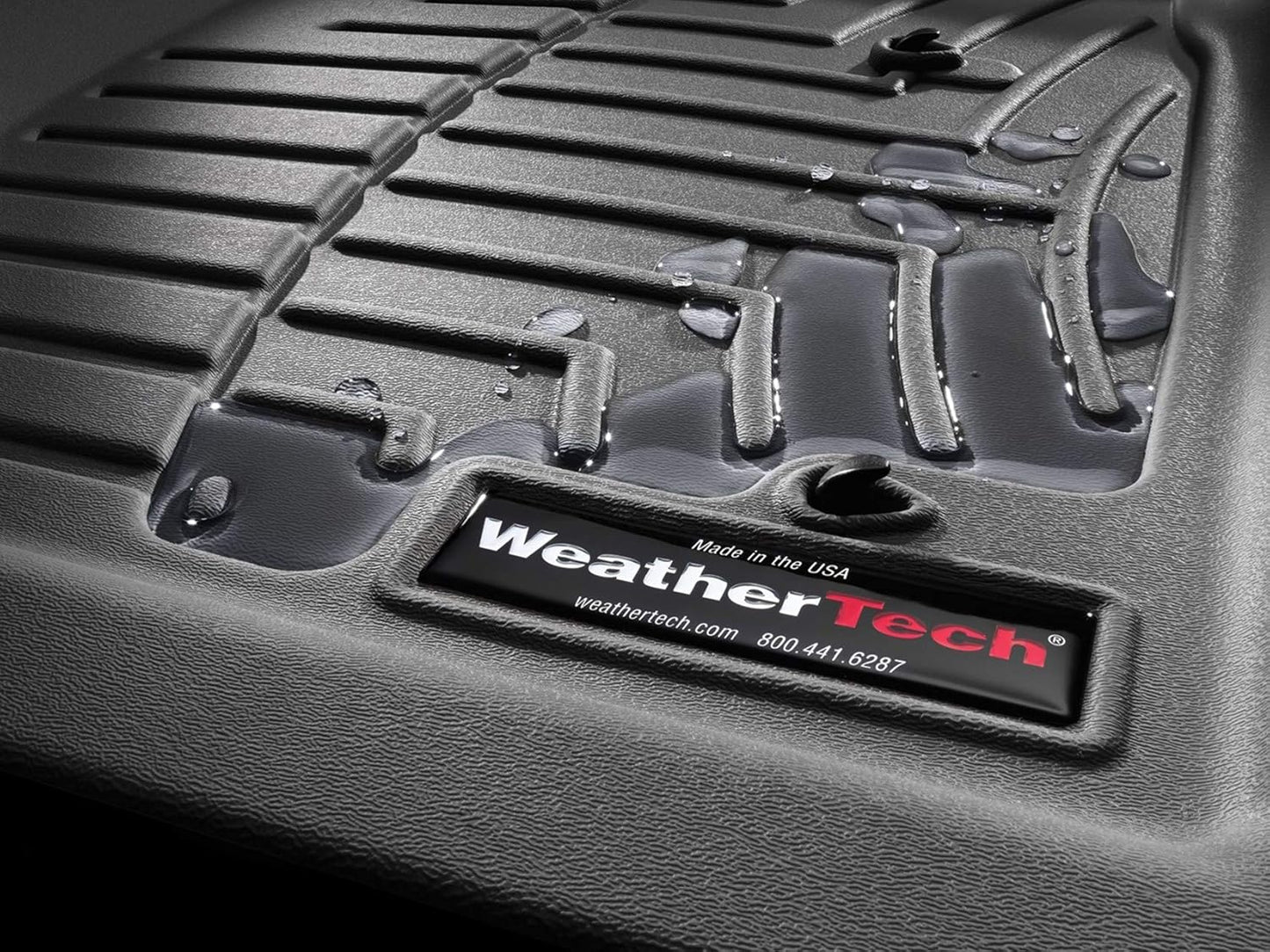 WeatherTech FloorLiners Custom Fit for 2017-2022 Honda CR-V, 2020-2022 CR-V Hybrid - 1st & 2nd Row (441110-1-2), Black