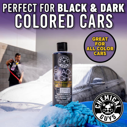 Chemical Guys CWS619 Black Light Foaming Car Wash Soap (Works with Foam Cannons, Foam Guns or Bucket Washes) Safe for Cars, Trucks, Motorcycles, RVs & More, 128 fl oz (1 Gallon), Black Cherry Scent