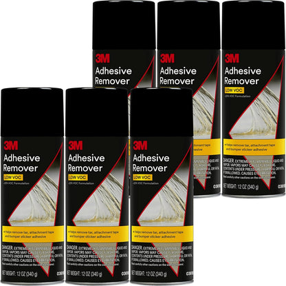 3M Adhesive Remover, 12 oz., Quickly Remove Adhesive, Attachment Tape, Tar, Wax & Adhesive Residue, Low VOC <20%, No Residue Left Behind, Easy-to-Use Formula, Also Works on Glass & Vinyl (03618VOC20)