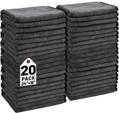 6PCS Microfiber Towels for Cars 36x25 Inch Microfiber Cleaning Cloths Bulk Soft Car Detailng Towel Cloths 450 GSM Detailing Buffing Quick Drying Towel Polishing Waxing Auto Detailing Towel Cloth