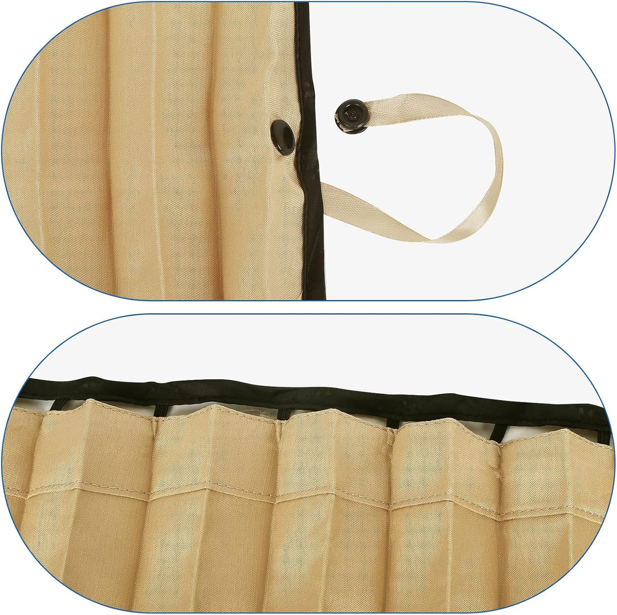 ZATOOTO Suede Car Window Shades 4PCS - Car Window Covers for Ultimate Privacy, UV Protection, and Heat Insulation, Side Window Sun Shade Perfect for Camping, Travel, Baby Safety, and Daily Use
