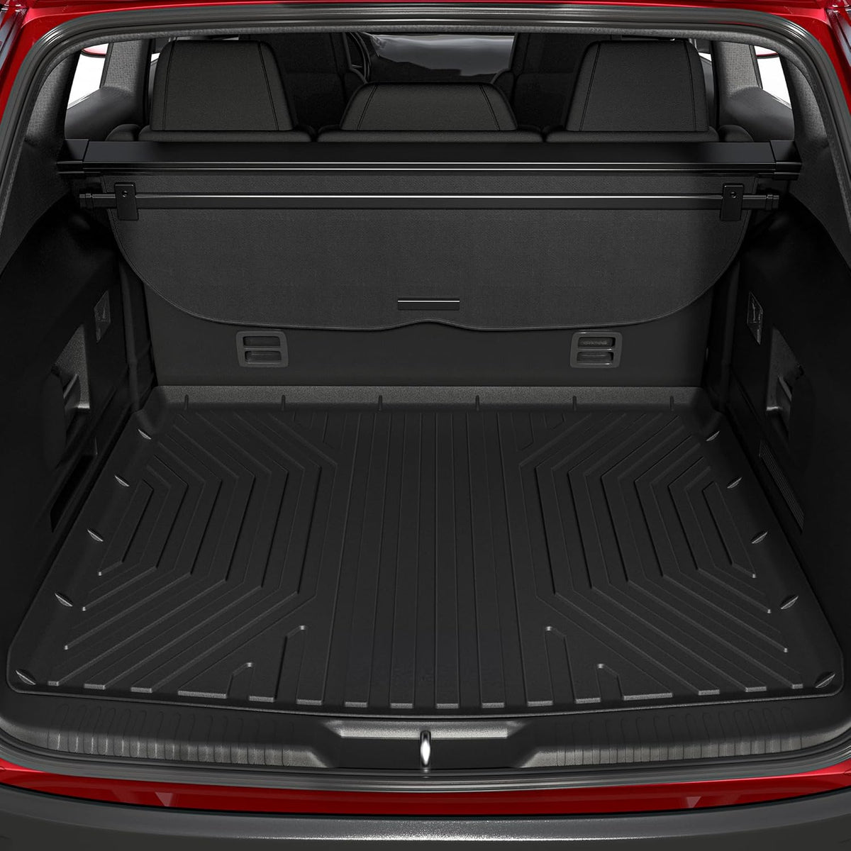 OEDRO Cargo Trunk Liner Fit for 2010-2017 Chevrolet Equinox L/LS/LT/LTZ/Premier& 10-17 GMC Terrain SL/SLE/SLT/Denali, All Weather Custom Fit Anti-Slip Cargo Mat, Black