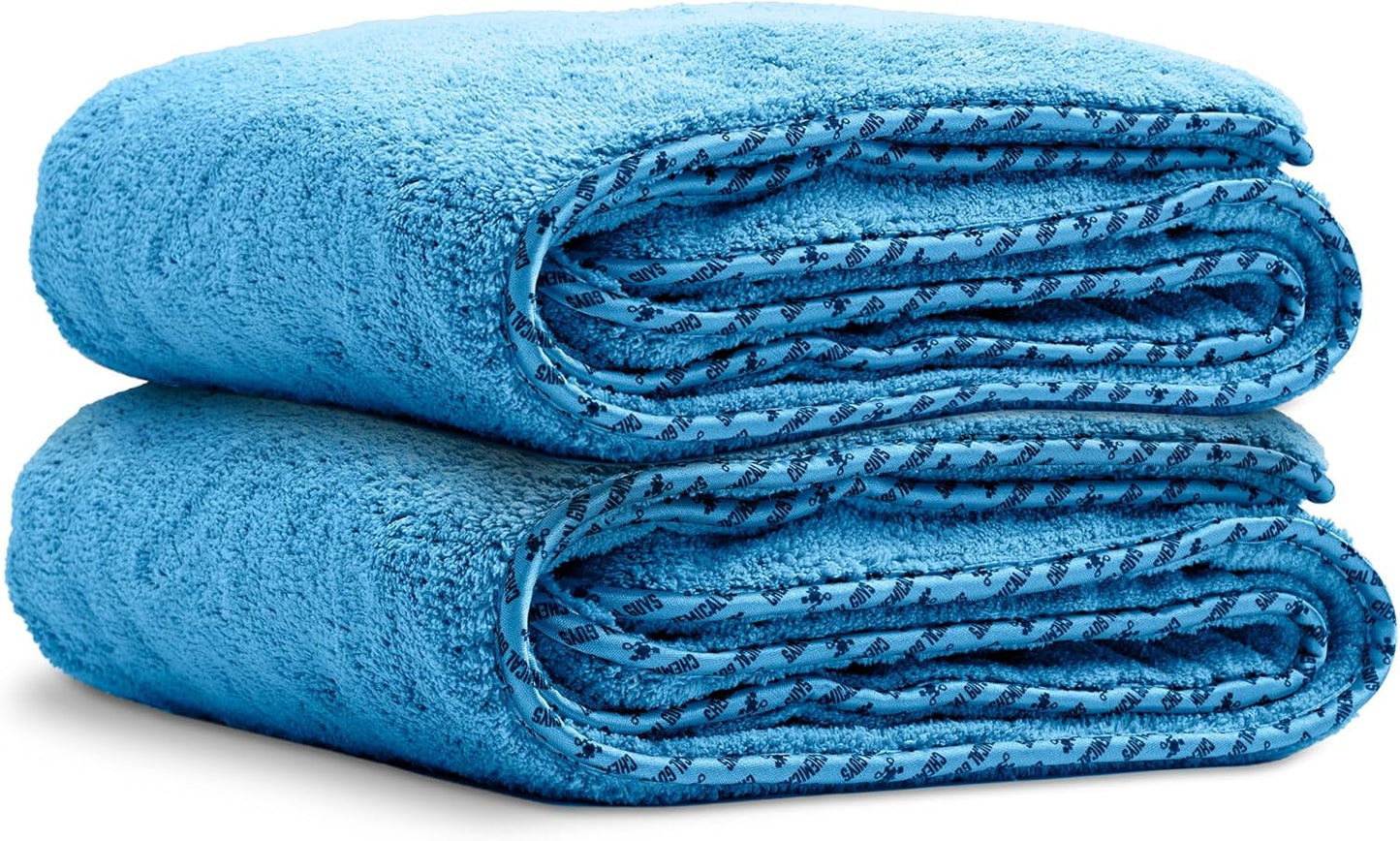 Chemical Guys Woolly Mammoth Large Microfiber Drying Towel - 36 x 25 Inch Gray, Ultra Plush Super Absorbent Car Drying Towel for Cars, Trucks, SUVs, Motorcycles, RVs, and Auto Detailing