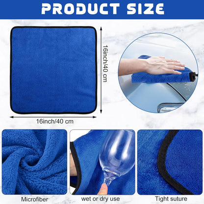Tallew 40 Pcs Microfiber Towels:16"x16" Microfiber Drying Towels Bulk Micro Fiber Car Cleaning Cloth for Cars Drying Washing Polishing Office Windows Cleaning Household Supplies (Yellow)