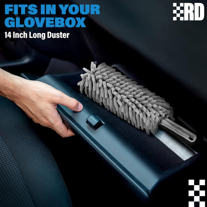 Professional Car Duster Interior - Car Accessories for Women and Men (Lint & Scratch Free)