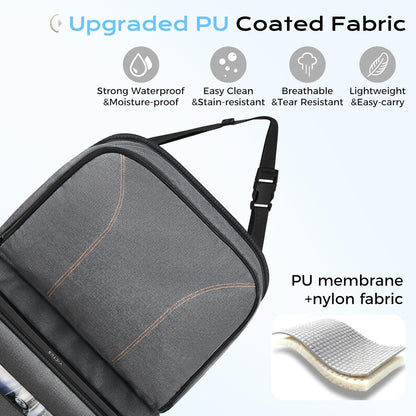 Coverado Car Backseat Organizer(2 Packs) with Tablet Tray, Nappa Leather Organizer for Car Seat Back, Waterproof Car Seat Organizer with Touch Screen, Seat Protector Kick Mats for Kids