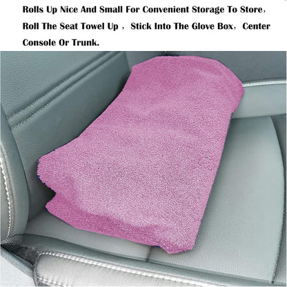 Car Seat Cover Protector Front Seats,for Gym Workout,Running,Swimming,Beach and Hiking,Waterproof Sweat Towel Bucket Seat Covers for Cars SUV Trucks (Black, 1Pcs)