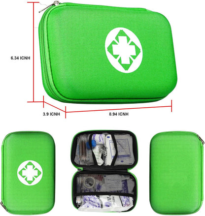 Car First Aid Kits 275Pcs Survival Gear Home Travel Size Small Emergency Kit Tactical Hiking EVA Camping Essentials Backpack Sports Office Boat Urgent Accident