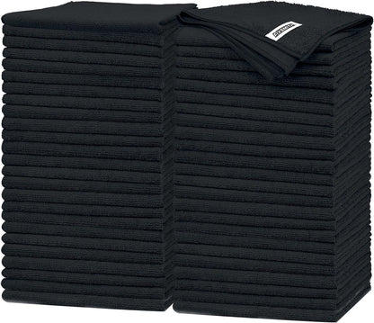 FIXSMITH Microfiber Cleaning Cloth - Pack of 50, Microfiber Towels for Cars 16 x 12 in, Highly Absorbent Cleaning Rags, Lint-Free, Streak-Free Cleaning Cloths for Car Kitchen Home Office