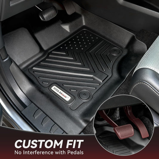 YITAMOTOR Floor Mats & Cargo Mat Fits for Subaru Crosstrek & Impreza 2026 2025 2024 (Non Crosstrek Hybrid), All Weather Protection TPE Waterproof Non-Slip Floor Liners 1st & 2nd Row Set Accessories