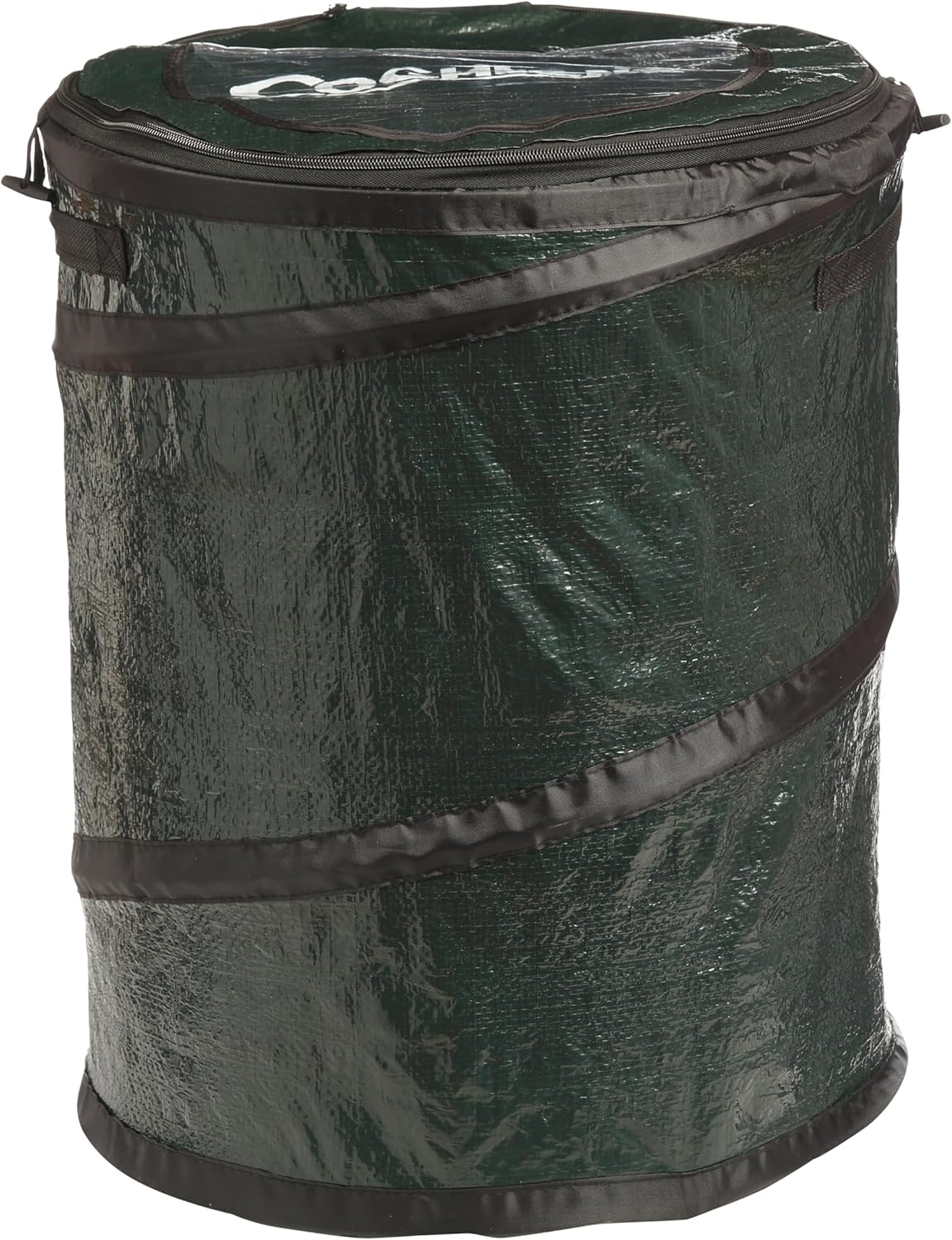 Coghlan's Deluxe Durable Pop-Up Trash Can – Collapsible Garbage Bin with Zippered Lid, Bag Clips, and Anchoring Points for Camping, Home, and Outdoor Use – 29.5 Gallon