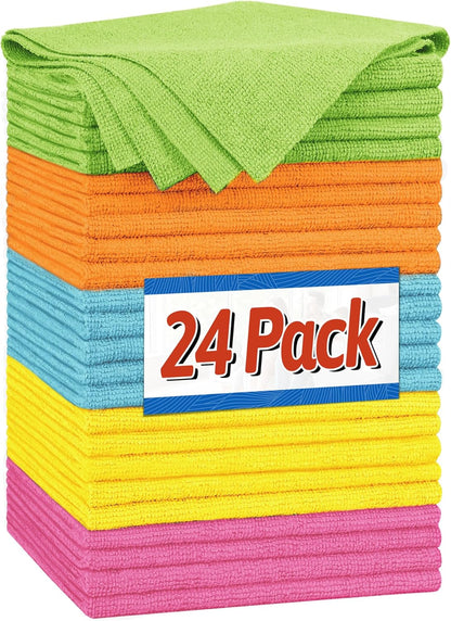 FIXSMITH Shop Towels, Pack of 200, Grey Microfiber Cleaning Cloth Bulk, Microfiber Towels for Cars, All-Purpose Absorbent Cleaning Rags, Dust Cloth for Automotive, Mechanic, Garage, 11.5 x 11.5 inch