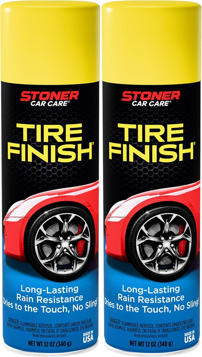 Stoner Car Care 91094-6PK More Shine Tire Finish – Tire Shine Spray Restores Deep Matte Black Finish with Long-Lasting Rain-Resistant Protection, Dry-to-Touch – 12 oz (Pack of 6)