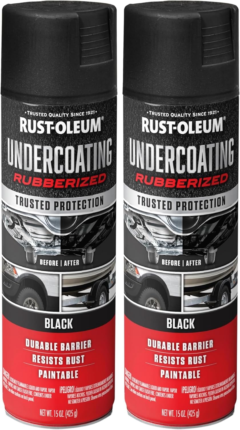 Rust-Oleum 248657 Rubberized Undercoating Spray, 15 oz, Black