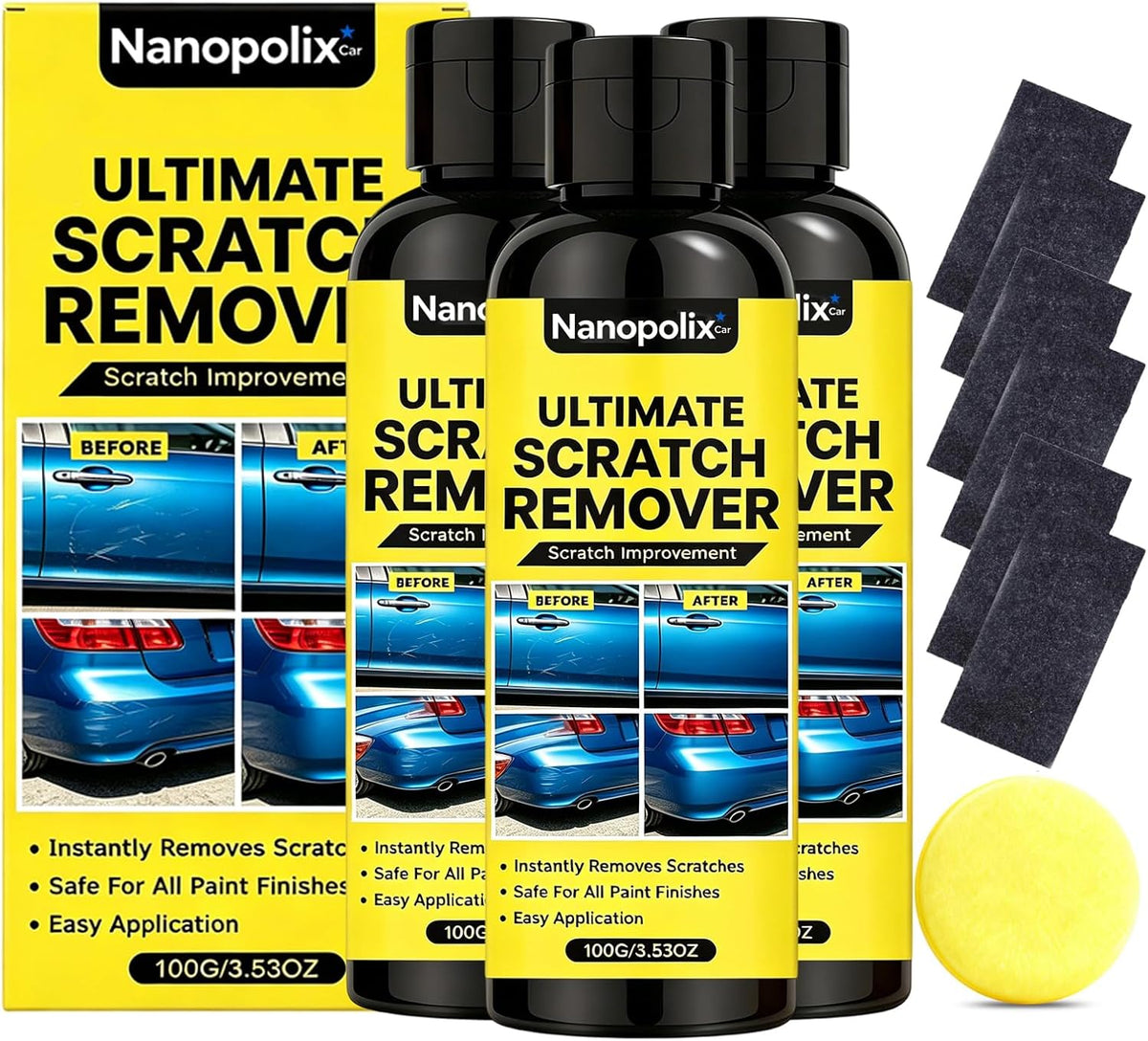 Scratch Remover – Eliminate All Car Scratches in 60 Seconds, Cloth Scratch Remover Kit, for Minor Car Paint & Scratch Repair, Swirl & Water Spots Remover (1pc, 100g)