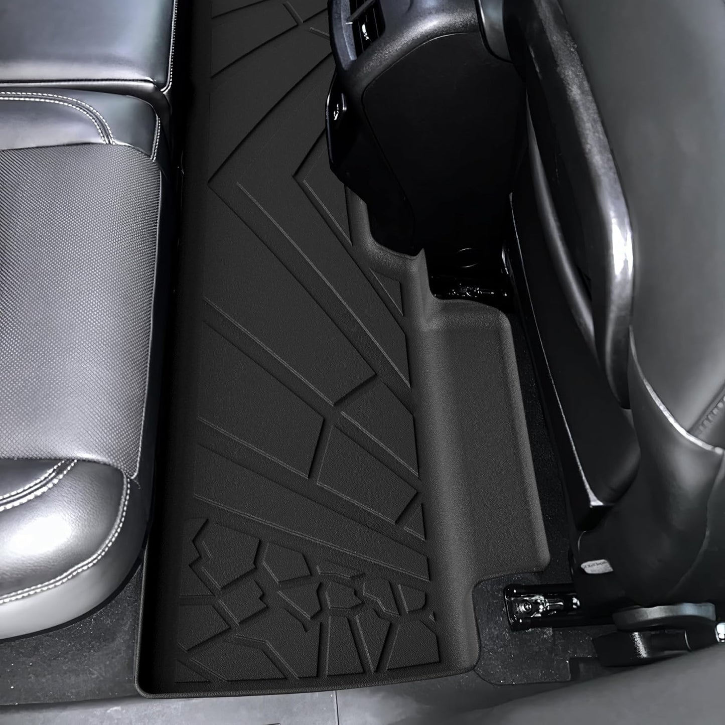 KARPAL Floor Mats for 2007-2013 Chevy Silverado & GMC Sierra 1500 Crew Cab / 2007-2014 2500/3500 HD(Footwell Coverage), All-Weather TPE Custom Fit Floor Liners Car Accessories
