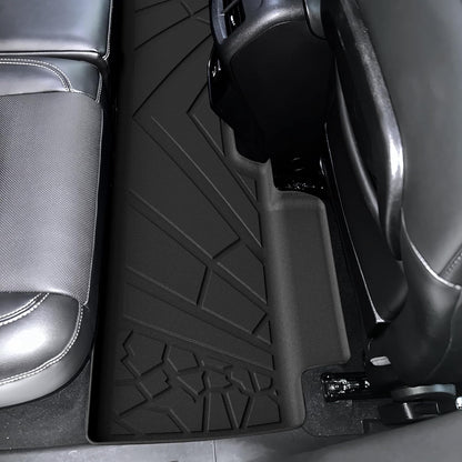 KARPAL Floor Mats for 2007-2013 Chevy Silverado & GMC Sierra 1500 Crew Cab / 2007-2014 2500/3500 HD(Footwell Coverage), All-Weather TPE Custom Fit Floor Liners Car Accessories