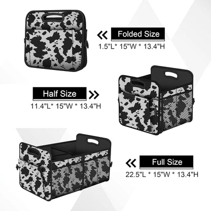 Femuar Car Trunk Organizer with Large Capacity Waterproof Car Accessories for Women & Men, Collapsible Trunk Organizer for Suv/Jeep/Sedan,Tools (Black, Standard)