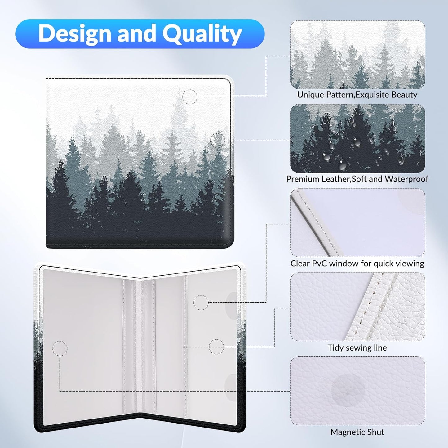 Car Registration and Insurance Card Holder，Vehicle Glove Box Car Organizer，Accessories Case for Storing Driving Licences, Cards, Documents