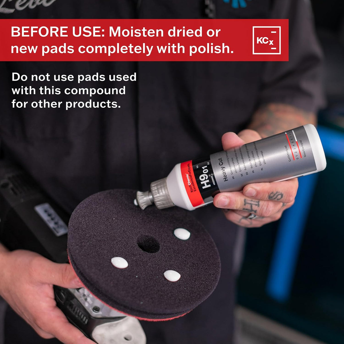 KOCHCHEMIE Heavy Cut Coarse Polishing Compound v2- Silicone-Oil-Free; Fast Reworking of Heavily Weathered Paintwork and Deep Scratches; Ideal for Soft and Scratch-Proof Paint (250ml)