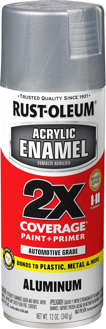 Rust-Oleum 271903 Acrylic Enamel 2X Spray Paint, 12 oz, Gloss Black, (Pack of 1)